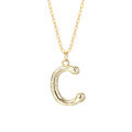 wholesale 925 Silver Farfan Surname Letter Necklace For Women,ins Layering Fashion,。-0-6