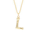 wholesale 925 Silver Farfan Surname Letter Necklace For Women,ins Layering Fashion,。-0-15