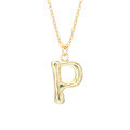wholesale 925 Silver Farfan Surname Letter Necklace For Women,ins Layering Fashion,。-0-19