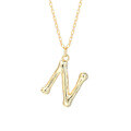 wholesale 925 Silver Farfan Surname Letter Necklace For Women,ins Layering Fashion,。-0-17