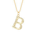wholesale 925 Silver Farfan Surname Letter Necklace For Women,ins Layering Fashion,。-0-5