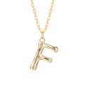 wholesale 925 Silver Farfan Surname Letter Necklace For Women,ins Layering Fashion,。-0-9
