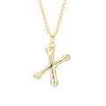 wholesale 925 Silver Farfan Surname Letter Necklace For Women,ins Layering Fashion,。-0-22