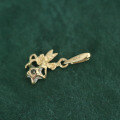 wholesale 9K solid gold Korean jewelry wholesale Didi same Flower Fairyland pendant-0-4