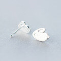 wholesale S925 Sterling Silver Bunny Ear Studs for Women, Korean Style Fashion Cute Small Animal Earrings-0-2
