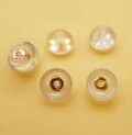 wholesale S925 Sterling Silver 55mm Round Translucent Silicone Earring Backs Japanese Style DIY Earring Accessories Wholesale-0-2