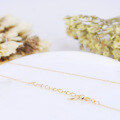 wholesale 9/10/14/18K Gold Cross Engine-Turned Naked Chain Adjustable Necklace for Women Wholesale-0-3