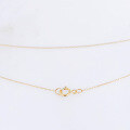 wholesale 9/10/14/18K Gold Cross Engraved Bare Chain Necklace for Women Without Extension, Wholesale-0-2
