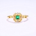 wholesale Gold-plated Light Luxury Diamond Vintage Ring Wholesale Classical Style Chinese-inspired Women's Ring-0-1