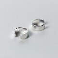 wholesale S925 Sterling Silver Women's Minimalist Fashion Smooth Small Ear Clips Personality Stud Earrings Cartilage Ear Cuff Ear Accessories E5684-0-3