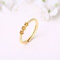 wholesale 925 Sterling Silver Natural Rose Quartz Topaz Fanta Stone Korean Style Twist Small Ring Fashion Versatile-0-2