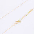 wholesale 9/10/14/18K Gold Cross Engine-Turned Naked Chain Adjustable Necklace for Women Wholesale-0-1