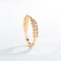 wholesale S925 Sterling Silver Women's Olive Branch Ring Fashion Adjustable Open Ring Korean Trendy Accessory-0-2