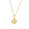 wholesale 9K Gold Plated, 925 Silver with Zirconia, Japanese and Korean Fashion Cute Little Cat Paw Pendant, Exquisitely Crafted Women's Adorable Kitty Claw Necklace-0-5