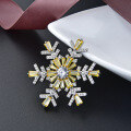 wholesale S925 Sterling Silver Snowflake Brooch for Women, High-End Elegant Lapel Pin for Suits and Sweaters, Unique Design Boutique Corsage-0-3