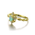 wholesale 14K Gold Vintage Opal Ring for Women, Opal Jewelry, Taobao Dropshipping-0-1