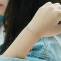 wholesale 14K Gold Arti Jewelry Japanese Light Jewelry Manufacturer Pea Bracelet Natural Stone Minimalist Bracelet-0-3