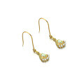 wholesale 9K Gold New Natural Pearl Synthetic Opal Earrings for Women, Vintage Minimalist Teardrop Earrings-0-2