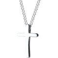 wholesale S925 Silver Necklace Women's Korean Style Fashion Minimalist Plain Cross Pendant Choker Necklace D1509-0-4