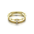 wholesale 9/14K Gold Zircon Double-Layer Ring New Style Jewelry Wholesale from Manufacturer-0-4