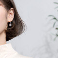 wholesale S925 Sterling Silver Snowflake Earrings Christmas Series Small Fresh Diamond-Inlaid Flower Sweet and Artistic Short Style Ear Accessories E7501-0-1