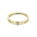 wholesale 9K/14K Gold Diamond Simple and Versatile Stackable Ring for Women, Japanese-style Luxury Jewelry Wholesale-0-4