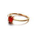 wholesale 9K Gold Japanese-style Light Jewelry Women's Bracelet, Simple Vintage Natural Red Garnet Ring New-0-1