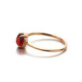 wholesale 9K Gold Japanese-style Light Jewelry Women's Bracelet, Simple Vintage Natural Red Garnet Ring New-0-2