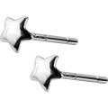 wholesale S925 Sterling Silver Star Stud Earrings for Women, Korean Style Minimalist Cute Faceted Triangle Mini Ear Piercing Jewelry E7138-0-4