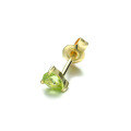wholesale 9K Gold Japanese-style Light Jewelry Four-Leaf Clover Flower Ear Stud Set for Women, Super Exquisite Mini Earrings New Arrival-0-1