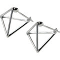 wholesale S925 silver stud earrings for women, minimalist dimension ear clasp, triangular stud, 3D geometric earrings, ear accessories E389-0-3