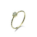 wholesale 9K gold jewelry wholesale from source manufacturers, natural labradorite twisted rope ring, simple and versatile-0-5