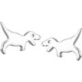 wholesale Sterling Silver Dinosaur Stud Earrings for Women, Korean Style Minimalist Cute and Unique Animal Earrings G0595-0-4
