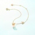 wholesale 9K gold-plated jewelry fashion elegant freshwater pearl ladies bracelet bow accessory for one-piece drop shipping-0-2