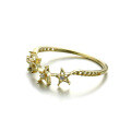wholesale 9K gold wholesale star ring for women with zirconia, Korean-style ins five-point star ring-0-1