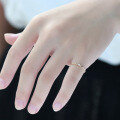 wholesale 9K Gold, 14K Gold Japanese Light Luxury Jewelry, Minimalist Ripple Commute Ultra-Thin and Exquisite Women's Ring-0-3