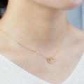 wholesale Moonstone Pearl Necklace Clavicle Chain with Moon Pendant in Gold Jewelry for Drop Shipping-0-3