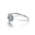 wholesale 9K White Gold Japanese Light Luxury Jewelry Wholesale Natural Topaz Moonstone Snowflake Ring-0-1
