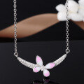 wholesale S925 sterling silver cross-border new Korean and Japanese-style minimalist and unique necklace pendant women's drop oil collarbone chain-0-2