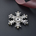 wholesale S925 Sterling Silver Snowflake Brooch for Women, High-End Elegant Lapel Pin for Suits and Sweaters, Unique Design Boutique Corsage-0-2