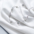wholesale S925 Silver Double Layer Moonstone Bracelet for Women, Gradient Gray Moonstone Labradorite Crystal Jewelry S2460-0-1