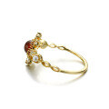 wholesale [9K Gold] Yili Jewelry Vintage Garnet Pearl Zircon Ring for Women, Manufacturer Wholesale-0-2