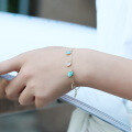 wholesale 9K Gold Summer New Multi-Gem Bracelet for Women, Natural Crystal Bracelet, Yili Jewelry Limited Stock-0-2