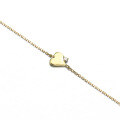 wholesale 9K Gold Simple and Versatile Diamond Small Heart Bracelet for Women, Korean Version New Heart Jewelry-0-4