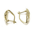 wholesale 9K Gold Light Luxury Versatile Women's Earrings New Style Minimalist Ear Cuffs with Pendant In Stock-0-1