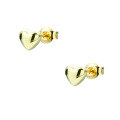 wholesale 9K gold minimalist and versatile small chubby stud earrings and necklace set-0-4
