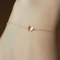 wholesale 9K Gold Japanese Style Jewelry Simple Butterfly Bracelet for Women, Summer Dongdaemun New Wholesale Accessories-0-3