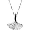 wholesale S925 Silver Necklace Women's Bohemian Artistic Ginkgo Leaf Collarbone Chain Sweet Leaf Niche Internet-Famous Necklace D0617-0-4
