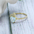 wholesale 9K gold jewelry exquisite temperament fat triangle sky blue topaz ring for women, new in stock, dropshipping available-0-2