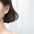 wholesale Sterling Silver S925 Earrings for Women Korean Style Minimalist and Fresh Single Diamond Stud Earrings Elegant and Graceful Ear Jewelry G2419-0-3